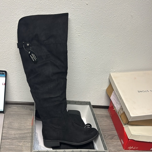 Sun + Stone Allicce Over-The-Knee Boots (WIDE CALF) - Picture 4 of 5